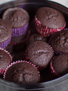 Una foto de Magdalenas superchocolateadas