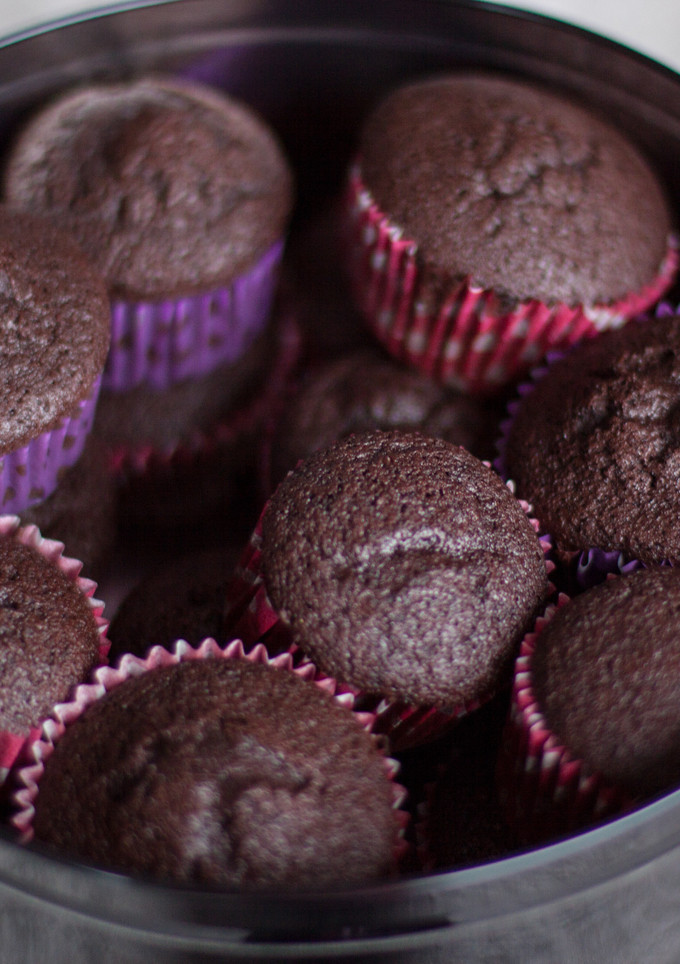 Una foto de Magdalenas superchocolateadas