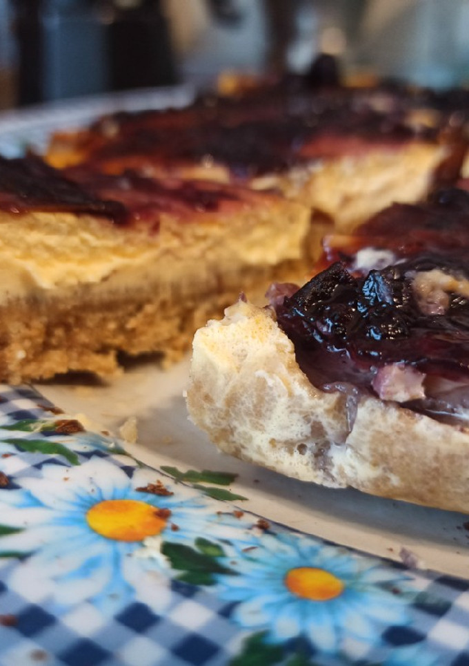 Una foto de Tarta de queso rápida y fácil en freidora de aire