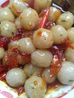 Foto resep Cilok kuah tomat
