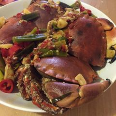 A picture of Chinese Style Hot and Spicy Fresh Crab.