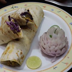 A picture of Moringa Aloo wrap.