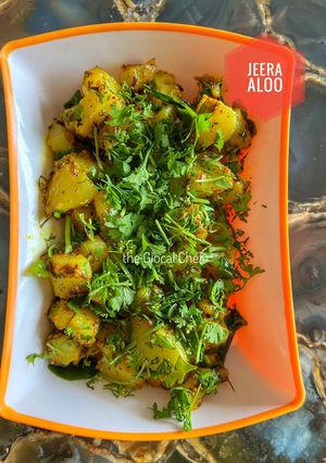 A picture of Jeera Aloo.