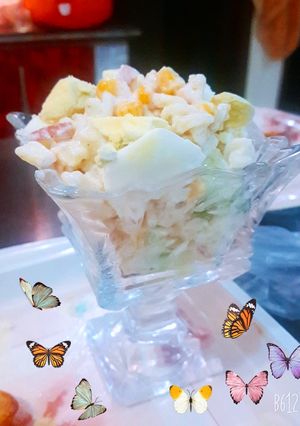 A picture of Russian salad.