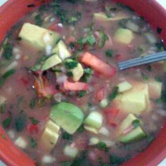A picture of coctail de camaron.