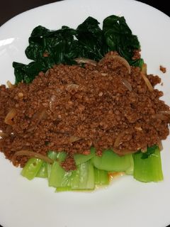 Foto resep Pokcoy siram daging cincang