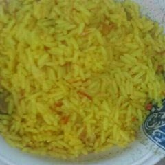 A picture of Plain turmeric rice.
