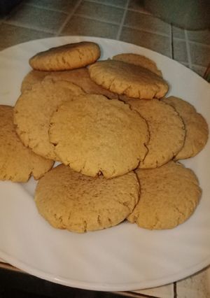 A picture of Chocolate peanut butter cookies.