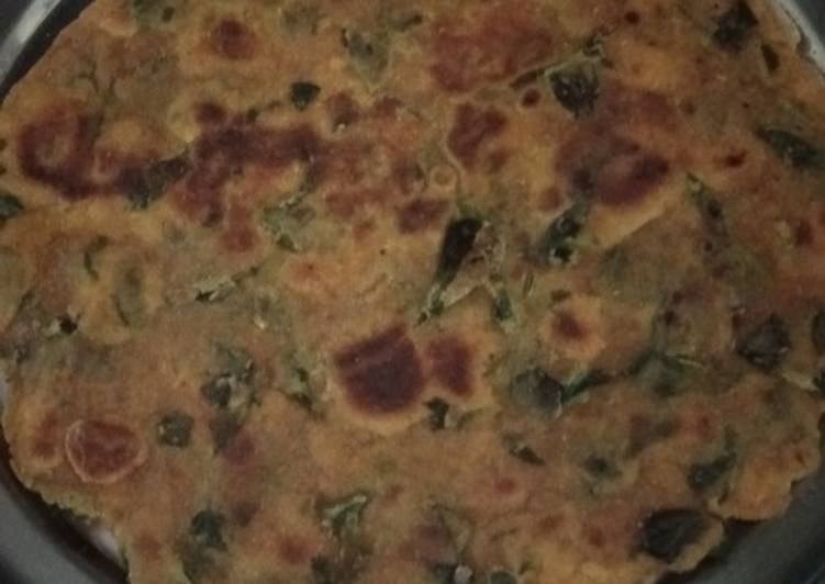 Methi lahsun paratha