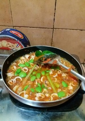 Foto resep Sambal Cumi Petai