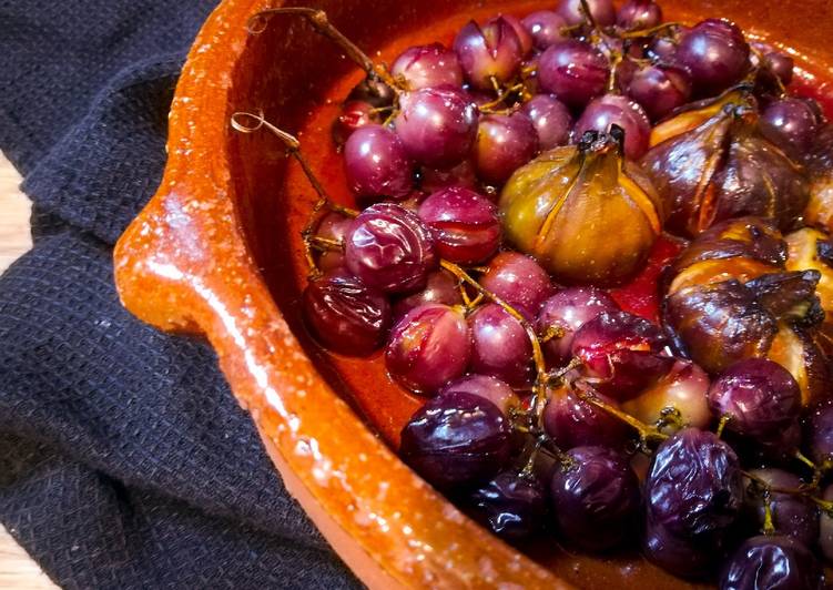 Figues et raisins rôtis