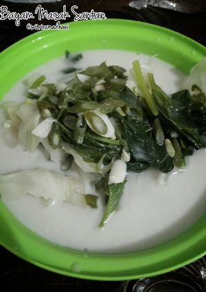Foto resep Bayam masak santan