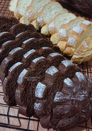Foto resep Chocolate Milk Hearth Bread (Mirukuhasu 🍫)