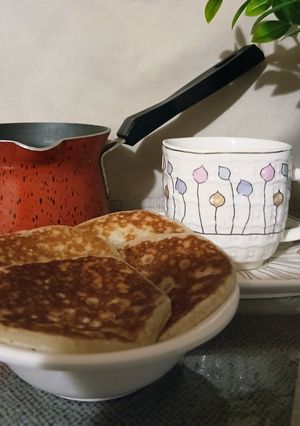 صورة لوصفة بان كيك😋👌