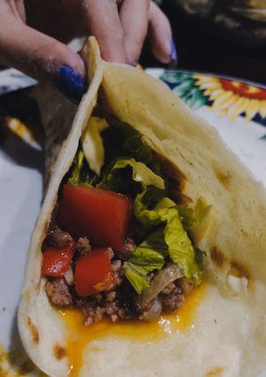 Una foto de Tacos de Carne🤤💘🌮