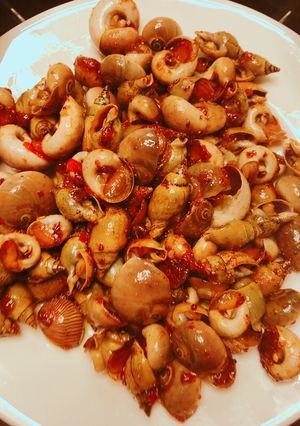 Hình của món Ốc mỡ - ốc cà na rang muối.