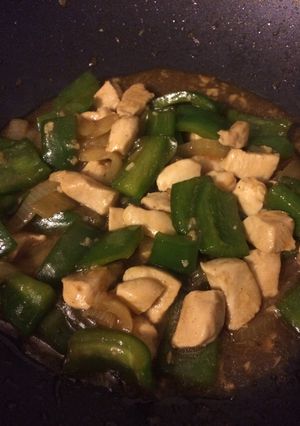 Foto resep Ayam cah paprika