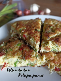Foto resep Telur dadar kelapa parut