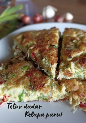 Foto resep Telur dadar kelapa parut