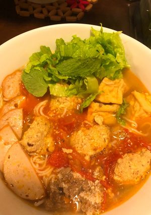 Hình của món Bún Riêu.