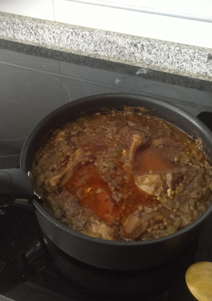 Una foto de Lentejas con costillas