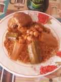 Barbousha (Wheat Couscous Steamed in a Couscous Pot)