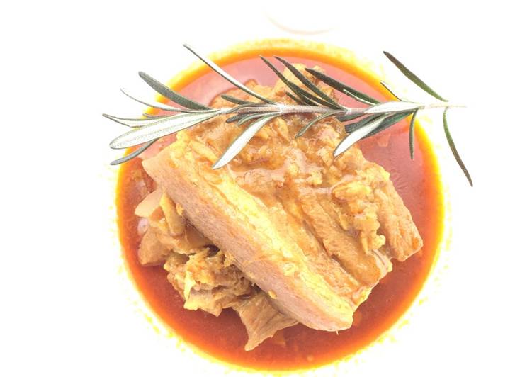Simple Way to Make Super Quick Homemade Pork Belly Curry With Rosemary