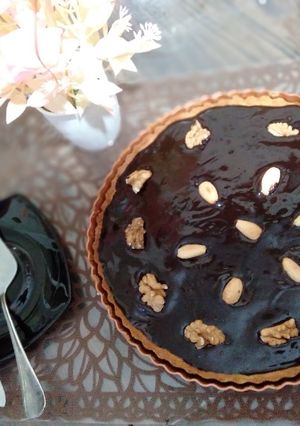 صورة لوصفة تارت شوكولاته🍌🍫🥧