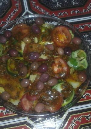 صورة لوصفة صنية سمك بالخضر