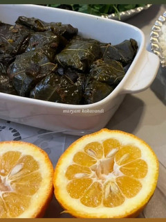 عکسی از دستور دلمه برگ مو