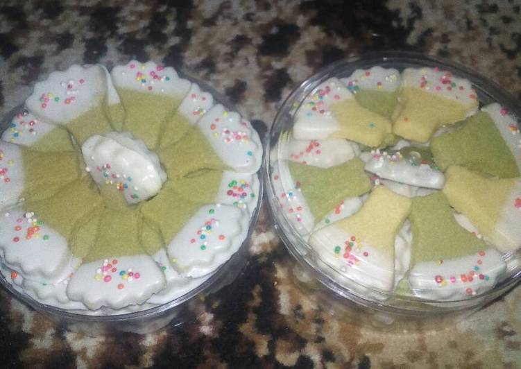 Butter cookies matcha greentea
