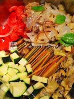Une photo de One Pot Pasta végétarien