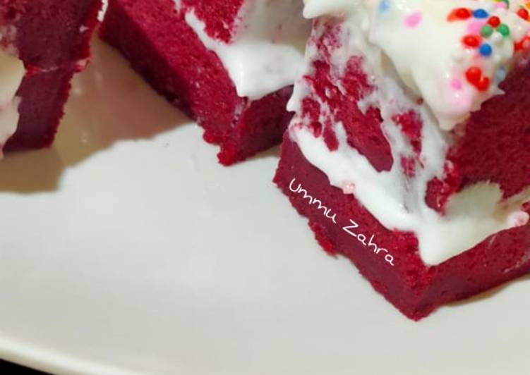 Eggless Red Velvet Cake (Versi Kukus)