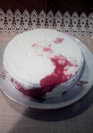 Málnás túrótorta sütés nélkül (paleo) recept fotója
