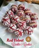 Red Velvet Crinkle Cookies