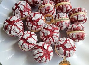 Gambar Red Velvet Crinkle Cookies