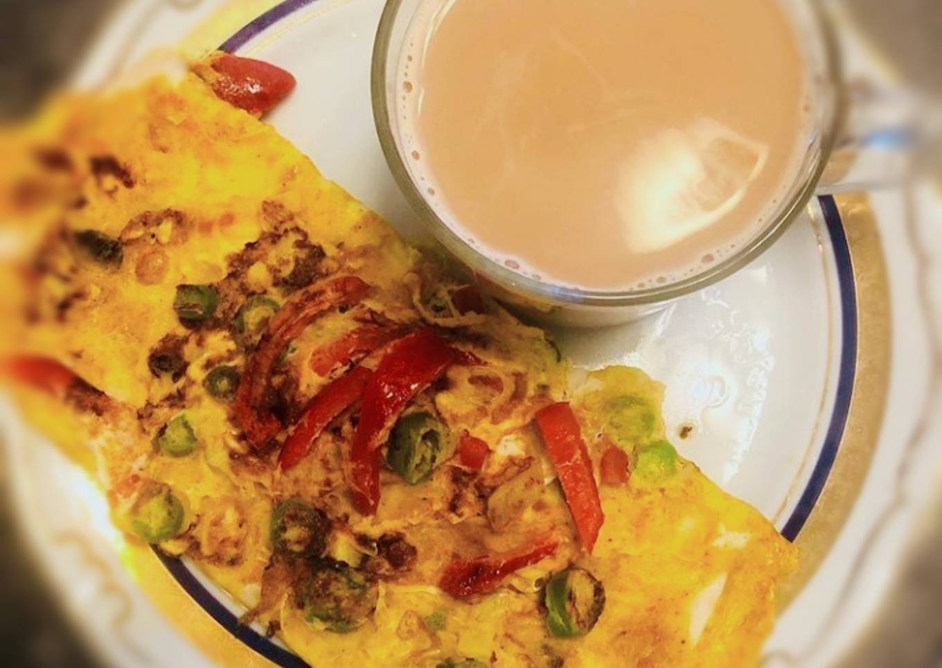Protien rich Eggy Omelette sandwich