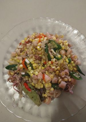 Foto resep 86. Oseng Cumi Asin Jagung Manis
