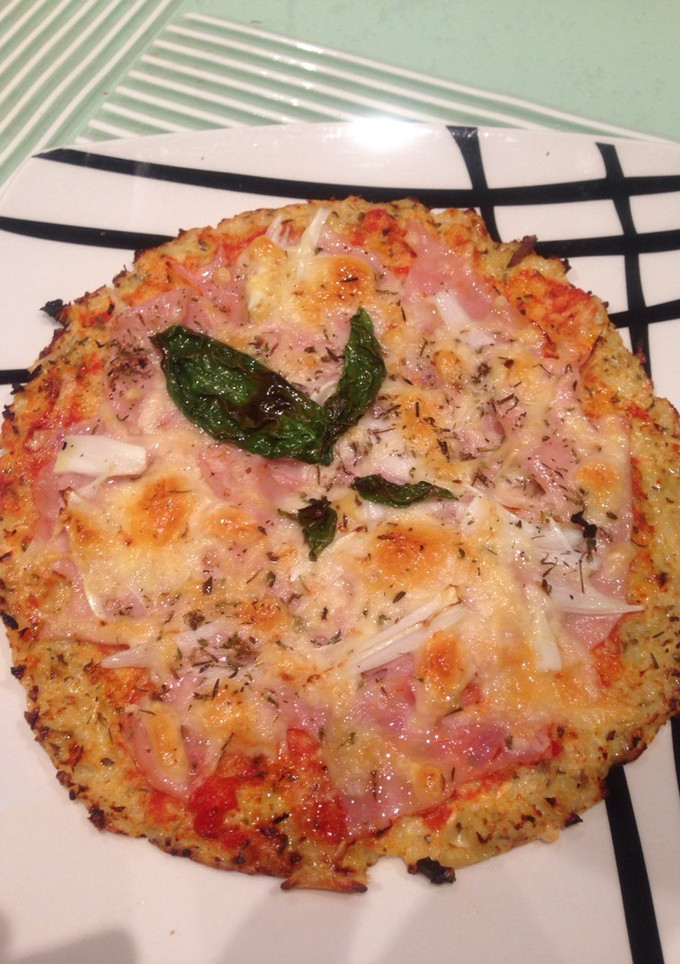 Una foto de Pizza masa coliflor