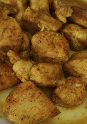 Una foto de Pollo al curry