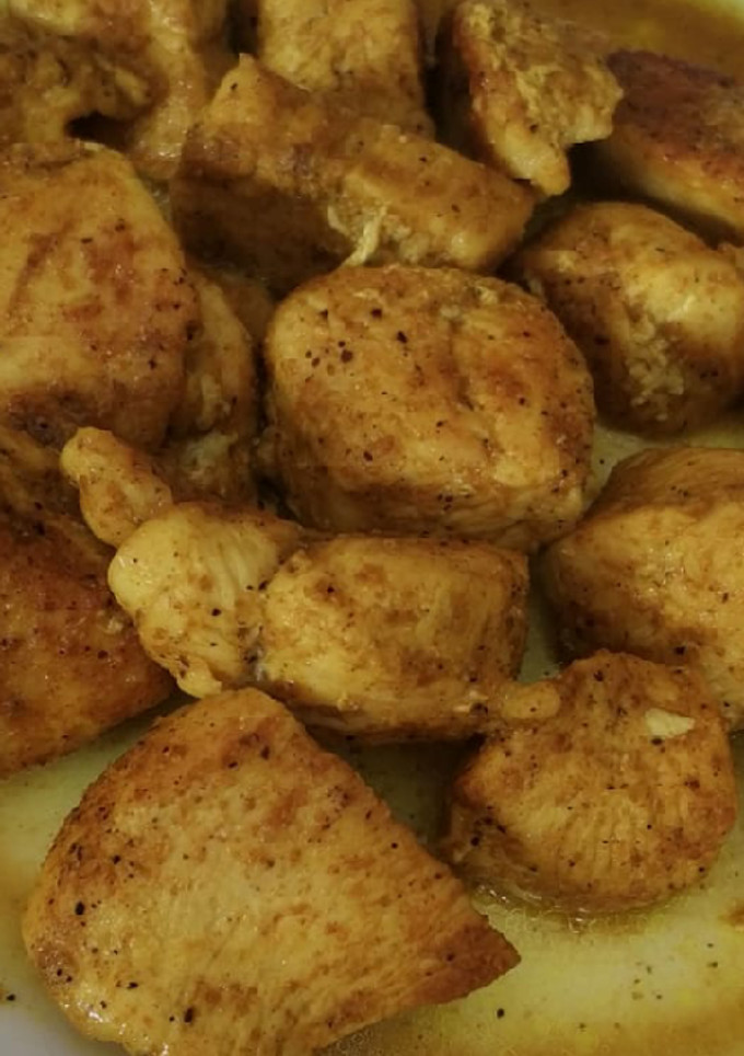 Una foto de Pollo al curry