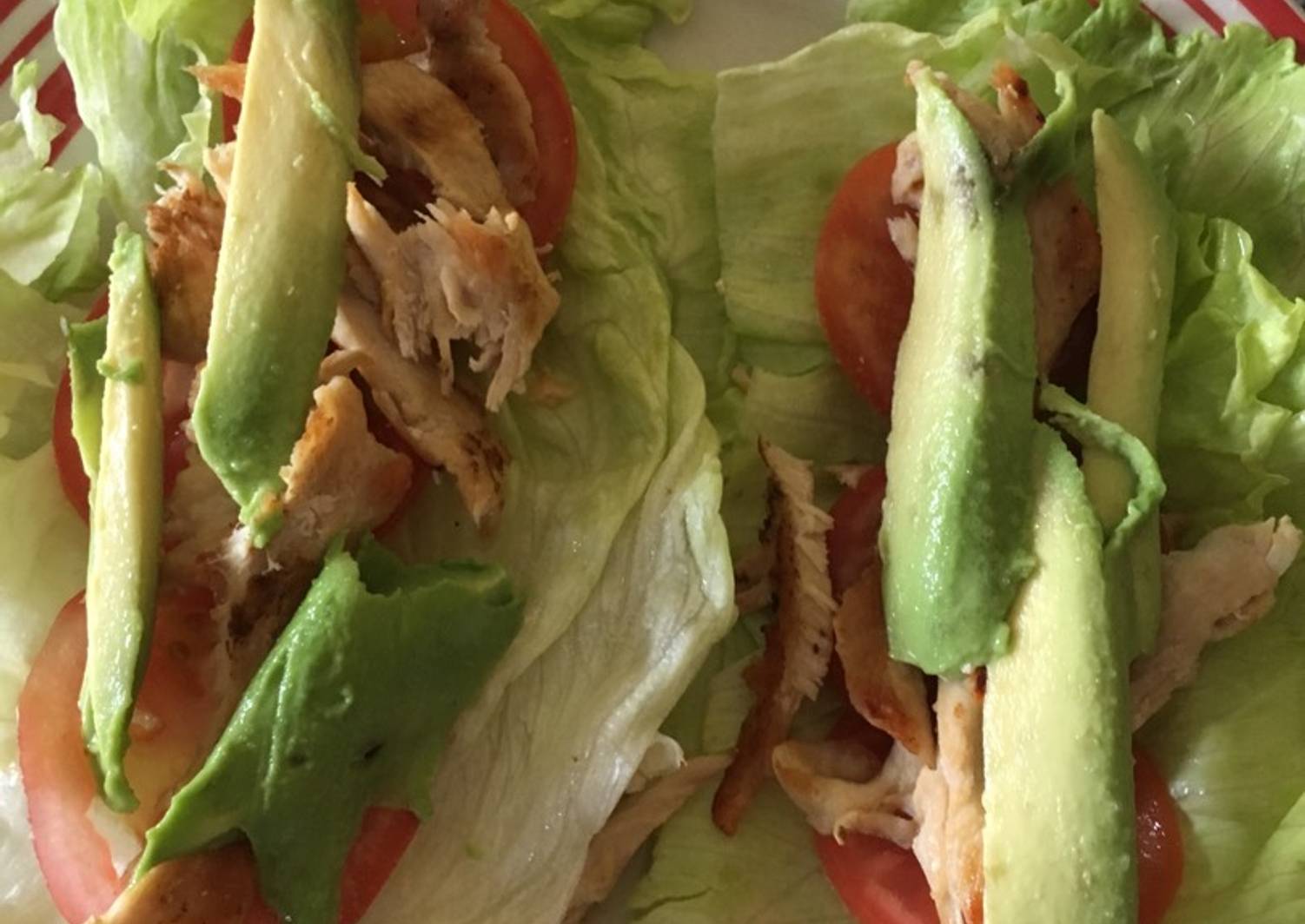 Tacos de lechuga con pollo Receta de Estrella Dominik Cookpad