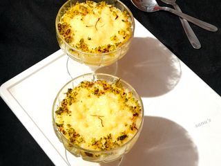 Custard Flavoured Roasted Ground Rice Phirni