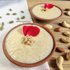 A picture of Kheer (Rice Pudding).