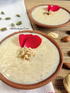 A picture of Kheer (Rice Pudding).