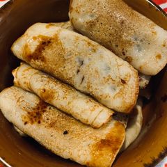 A picture of Sweet jaggery crepes.