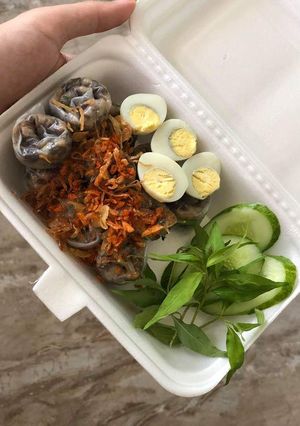 Hình của món Bánh tráng lụi.