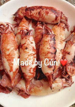 Hình của món Mực trứng nướng.