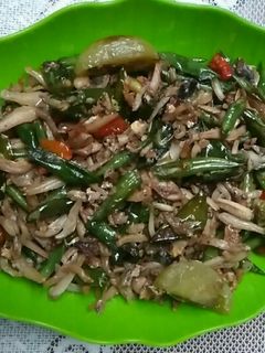 Foto resep Tumis teri buncis pedas manis