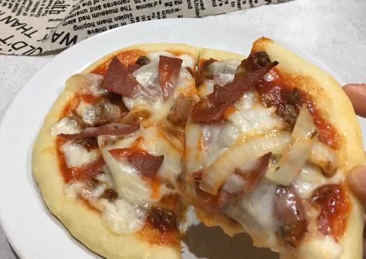 Cara Gampang Membuat Pizza,Ulen 3 menit Awet Empuknya Anti Gagal